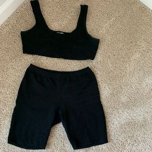 Fashion nova biker short set